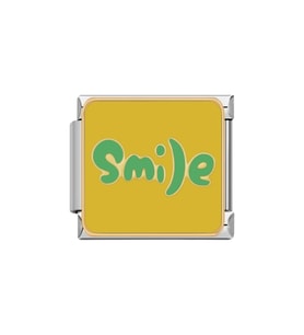 Gülümse (Smile) Çelik İtalyan Charm