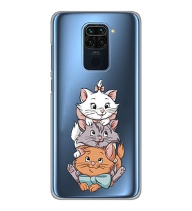 Xiaomi Redmi NOTE 9 Uyumlu Marie Kedi Tasarımlı Şeffaf Telefon Kılıfı