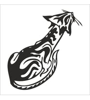 KEDİ FOLYO STİCKER 50cm Uzunluk (Karışık)
