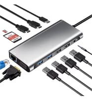 ZR610 Type-C 12 İn 1 Çift Hdmı