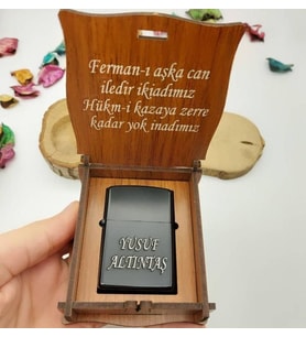 Kişiye Özel Benzinli Çakmak ve Hediye Kutusu
