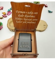 Kişiye Özel Benzinli Çakmak ve Hediye Kutusu