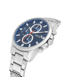 Polo Air Erkek Kol Saati Gümüş Lacivert Renk PL-7035E2x (Lacivert-Gri)
