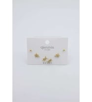 Çoklu Set Küpe - Altın