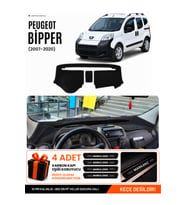 e-biz PEUGEOT BİPPER (2007-2020) Uyumlu Torpido Koruma, Torpido Örtüsü, Torpido Kılıfı - Siyah - PE020