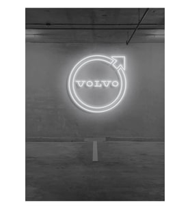 Rent A Carlara Özel VOLVO Logo Neon Tabela