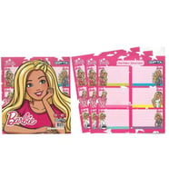 GIPTA BARBIE DERS PROGRAMLI OKUL ETİKETİ 3 YP. - 5458