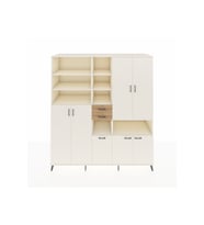 Kronos Dolap 17 Raflı 2 Çekmeceli 7 Kapaklı 220x59x243 Aytaşı-Aytaşı/Çam