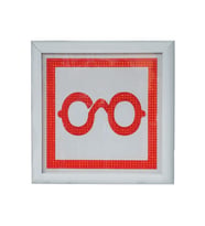 Optik Gözlükçü Tabelası 3D Çift Taraflı Kırmızı Led Pano Işıklı Hazır Tabela