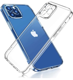 Vendas iPhone 13 Pro Max Uyumlu (13 Pro Max) Fora Serisi Kamera Korumalı Soft Şeffaf Silikon Kılıf + Cam Ekran Koruyucu (Renksiz)