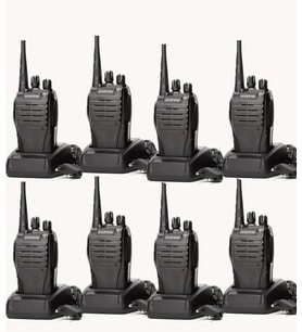 8 adet baofeng BF-999s telsiz seti siyah renk baofeng telsiz 8 adet set baofeng BF-999s el telsizi bf-888s bf-999s zt-v68 Telsiz Walkie Talkie + (KULAKLIK HEDİYELİ)