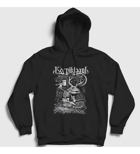 Presmono Unisex Siyah Blacksmith Korpiklaani Kapüşonlu Sweatshirt 395357tt