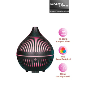B34 180ML Ultrasonik Aromaterapi Nemlendirici, LED Işıklı Sessiz Oda Difüzörü