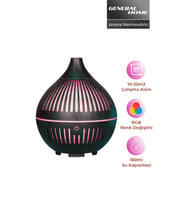 B34 180ML Ultrasonik Aromaterapi Nemlendirici, LED Işıklı Sessiz Oda Difüzörü