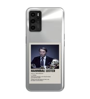Oppo A55 Uyumlu Hannibal Lecter Minimalist Poster Desenli Şeffaf Telefon Kılıfı