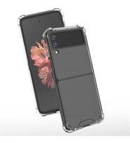 Coverzone Galaxy Z Flip 4 ile uyumlu K?l?f Z-Nitro Anti Shock Silikon Kapak Kamera Korumal? Anti?ok Airbag K�?e Korumal? Silikon ?effaf K?l?f