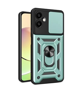 Samsung Galaxy A07 4g Pars Lens Yüzüklü Silikon - Yeşil