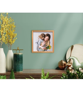 BK Home Anne Kız Fotoğraflı El Yapımı Ahşap Çerçeveli Tablo-1