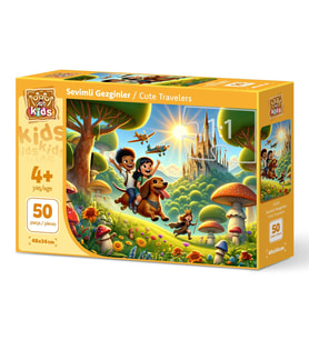 Art Çocuk Sevimli Gezginler 50 Parça Puzzle