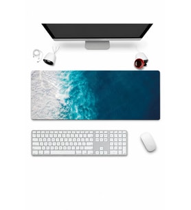 SonicTouch Klavye Mousepad 32x70cm Dikişsiz Pürüzsüz Sıvı Geçirmez Kaymaz Taban Sonsuz Okyanus