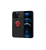 Apple iPhone 13 Pro Uyumlu Kılıf Zore Ravel Silikon Kapak (Siyah-Kırmızı)