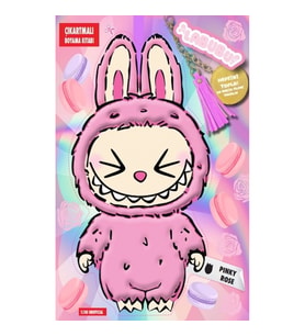 Labubu Pinky Rose Çılgın Koleksiyon – Çıkartmalı Boyama Kitabı