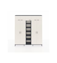 Arges Dolap 18 Raflı 9 Kapaklı 220x30x243 Antrasit-Aytaşı/Antrasit