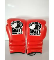 Grant marka Deri Boks Eldiveni kırmızı renk ipli model Orjinal Dana derisidir İTHAL ÜRÜNDÜR profesyonel sporcular için uygundur. 10-12-14 16 OZ büyüklükte İstediğiniz Bedeni msj ile bildiriniz