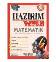 Nitelik Yayınları Hazırım 7'den 8'e Matematik Alt Yapı Güçlendirme Kitabı