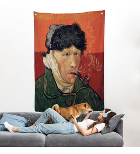 Vincent van Gogh - Kulakları Bandajlı Portre Duvar Örtüsü-7470