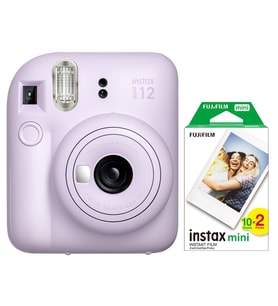 Instax mini 12 Lila Fotoğraf Makinesi ve 20'li mini Film