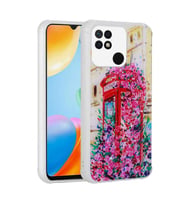 Xiaomi Poco C40 Kılıf Simli Desenli Zore Popy Kılıf Kulübe