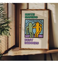 Tanıtım Keith Haring Çerçevesiz Poster, Modern Dekoratif Çerçevesiz Poster, Tablo, KeithHaring-2, 21 x 30