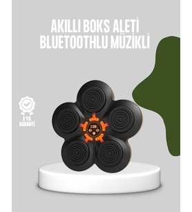 Akıllı Müzikli Boks Makinesi Bluetooth Bağlantılı Işıklı Hedefli Fitness Aleti