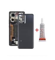 Xiaomi Redmi Note 12 5G Arka Kapak - Arka Pil Batarya Kapağı + B7000 Yapıştırcı - 22111317G Uyumlu (Siyah)