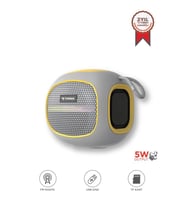 Bluetooth Hoparlör Taşınabilir Kablosuz Speaker FM Radyo USB TF Kart 5W D90 Gri