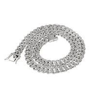 Chavin 13 mm. Kalın 60 cm. Taşlı Alloy Bayan Erkek Zincir ek54by