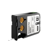 Dymo Xtl Sabit Polyester Yedek Kesintisiz Etiket Düz Yüzey 6mm X 9,1 Mt Beyaz - Siyah 1868735