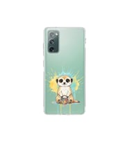 Samsung Galaxy S20 FE ile Uyumlu Splash Mirket Tasarımlı Şeffaf Silikon Kılıf