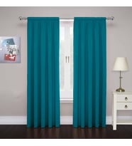 Lexroo Paar, Cadenza Mikrofaser Fenster Panel (Set von 2), blaugrün, 84"