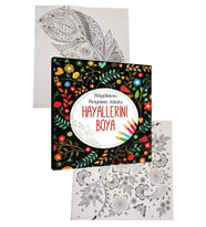Hayallerini Boya Büyüklere Boyama Kitabı 1 Adet Ema Boyama Kitabı Büyükler İçin Mandala Yaratıcı Boyama
