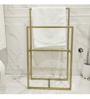 Lyla Concept Manolya Banyo Petek Altı Ikili Metal Havlu Kurutmalığı