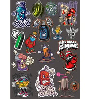 Sprey Sticker Set 2 15 Parça Telefon, Tablet, Defter, Laptop Sticker