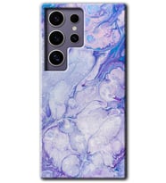 Galaxy S24 Ultra Kılıf HD Desen Baskılı Kılıf - Spots Lilac