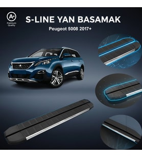 Peugeot 5008 S-Line Premium Krom Yan Basamak   2017 Sonrası