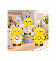 Çalar Saat Sarı Robot 18 Cm Pilli