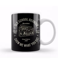 Fun Cool Vintage Boombox Old School Reunion Kupa Bardak Porselen