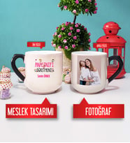 Anasınıfı Öğretmenine Hediye Anasınıfı Öğretmeni Kupa Bardak Oval Sihirli Fotoğraflı