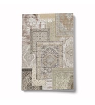 Etnik Kolaj Serisi 4 - Bej Mini Defter (05)