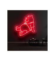 Winnie The Pooh Figürlü Dekoratif Neon Tabela